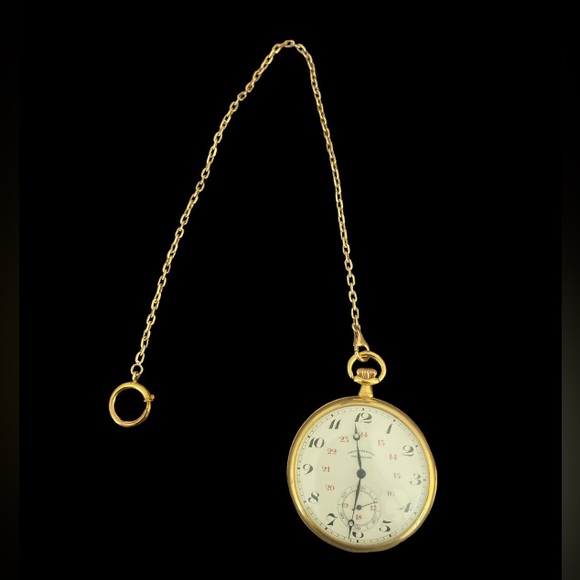 HP 🎉 1900s Paragon Chronometer 18k Pocket Watch - Picture 3 of 15